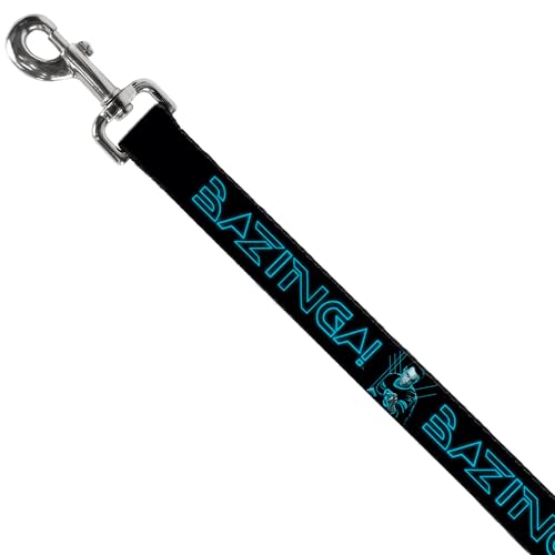 Leash Sheldon Bazinga Black Blue Glow sangle robuste de 0,5 pouce