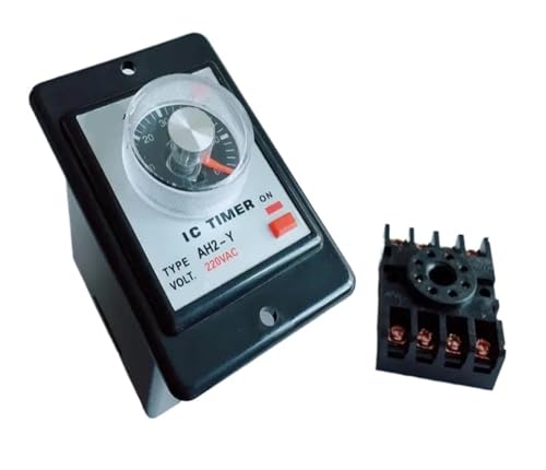 Relais temporisé AH2-Y AC110V 30S à 8 broches avec socle inclus