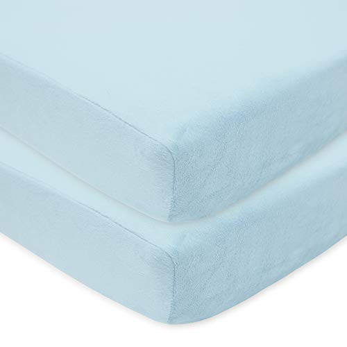American Baby Company 2 Pack Heavenly Soft Chenille Fitted Crib Sheet 28