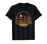 Vintage St Charles, Idaho Mountain Hiking Souvenir Print T-Shirt