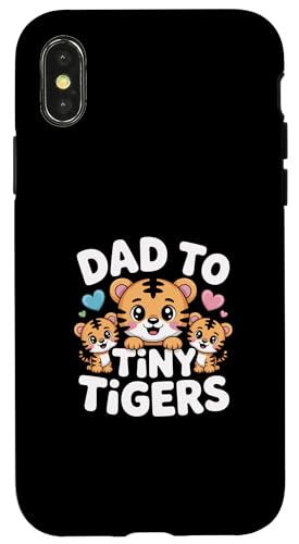 Dad To Tiny Tigers �X�}�z�P�[�X iPhone X/XS �p