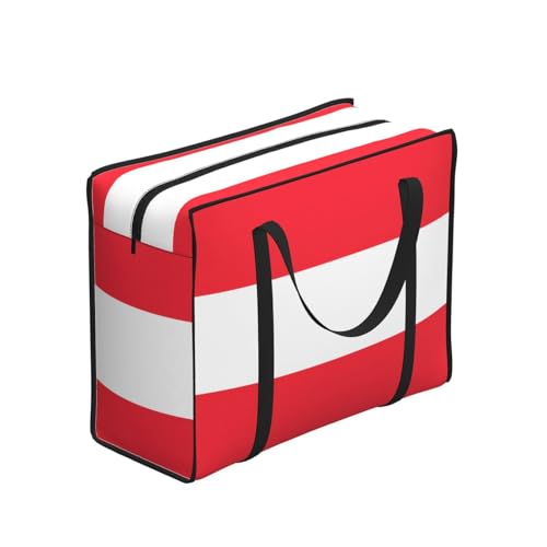 JxWCher 20In Reusable Grocery Tote Bag Water Resistant Foldable Beach Picnic Travel Austrian flag Bag Storage Duffel