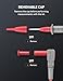 AstroAI 8Pcs Multimeter Test Leads Set with Alligator Clips, Plunger Mini Hooks and Test Probes 1000V 10A CAT III & CAT IV 600V for Fluke, KAIWEETS, INNOVA Multimeter, Voltmeter, Clamp Meter