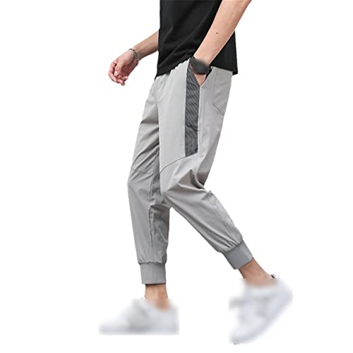 Pantalon anti transpiration homme en soie glacée ample et frais