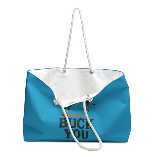 Playful Buck You Weekender Bag, Fun Travel Tote, Equestrian Gift, Beach Bag, Weekend Getaway Bag3