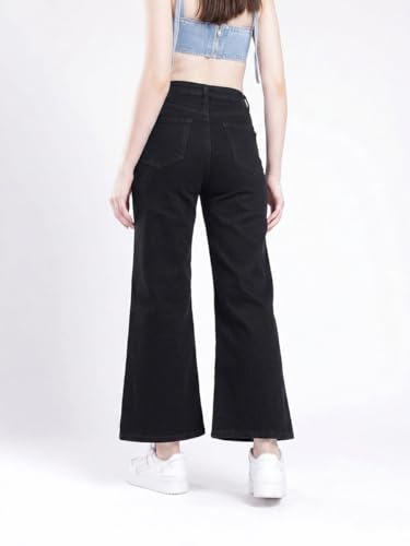 Image of Women's High Waist Denim Jeans | Straight, Relaxed, Wide Leg & Baggy Fit | High Rise Loose Oversized Denim Pants for Women | Comfortable Casual Everyday Wear | Oversized Woman baggys