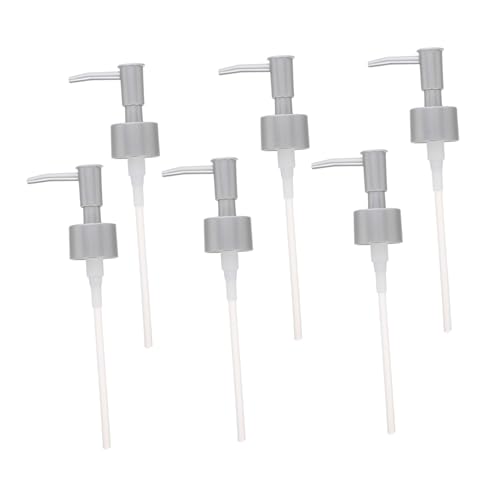 Healifty 6 Piezas Cabezal de Bomba Dispensadora de Jabón de Unidades Repuesto Plástico Resistente para Botellas de Loción y Champú Compatible con Envases de Baño y Cocina Fácil Instalación