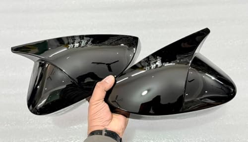 Image of ABS Quality Virtus Batman Side Mirror Cover for VW Black Virtus Mirror Cap 2 PC Side Mirror Covers for Car Protection