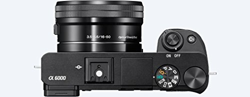 Sony Alpha 6000 Systemkamera (24 Megapixel, 7,6 cm (3) LCD-Display, Exmor APS-C Sensor, Full-HD, High Speed Hybrid AF) inkl. SEL-P 16-50 mm und SEL 55-210 mm Objektiv, 120 x 66,9 x 45,1 mm, schwarz