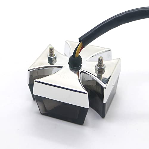 Luz De Freio Traseira Para Motocicleta Fumaça Mini Cruz De Malta Led Luz Traseira Para Bicicleta De