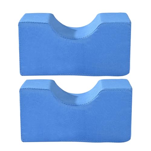 COLLBATH 2Pcs Foot Elevator Pillow Pressure Reducing Leg Elevation Pad for Elderly and Bedridden Patients Ergonomic Design for Hand and Foot Injury Relief Portable Blue Cushions