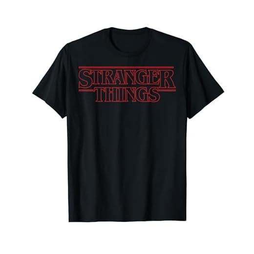 Netflix Stranger Things Outline Logo Camiseta