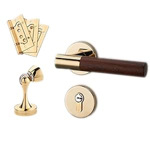 Mdrbb 147 Türknauf-Set Goldholzmaserung