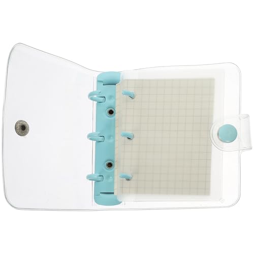 TOYANDONA Cuaderno Portátil Pequeño con Cubierta Transparente de Notas Multiusos de Anillas Sueltas Libreta Creativa para Escritura Diaria para Viajes y Oficina