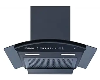 Hindblaze Prima Auto 75 cm, 1250 m3/hr Filterless Auto-Clean Wall Mounted Chimney for Kitchen with Motion Sensors, Metallic Housing and LED Lamps