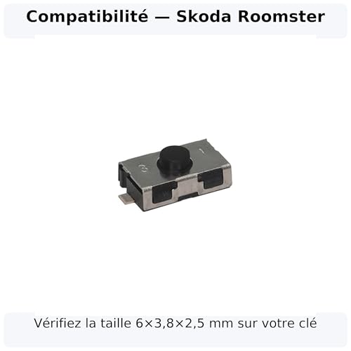 Micro-interrupteur SMD pour changer bouton de clé Skoda Roomster