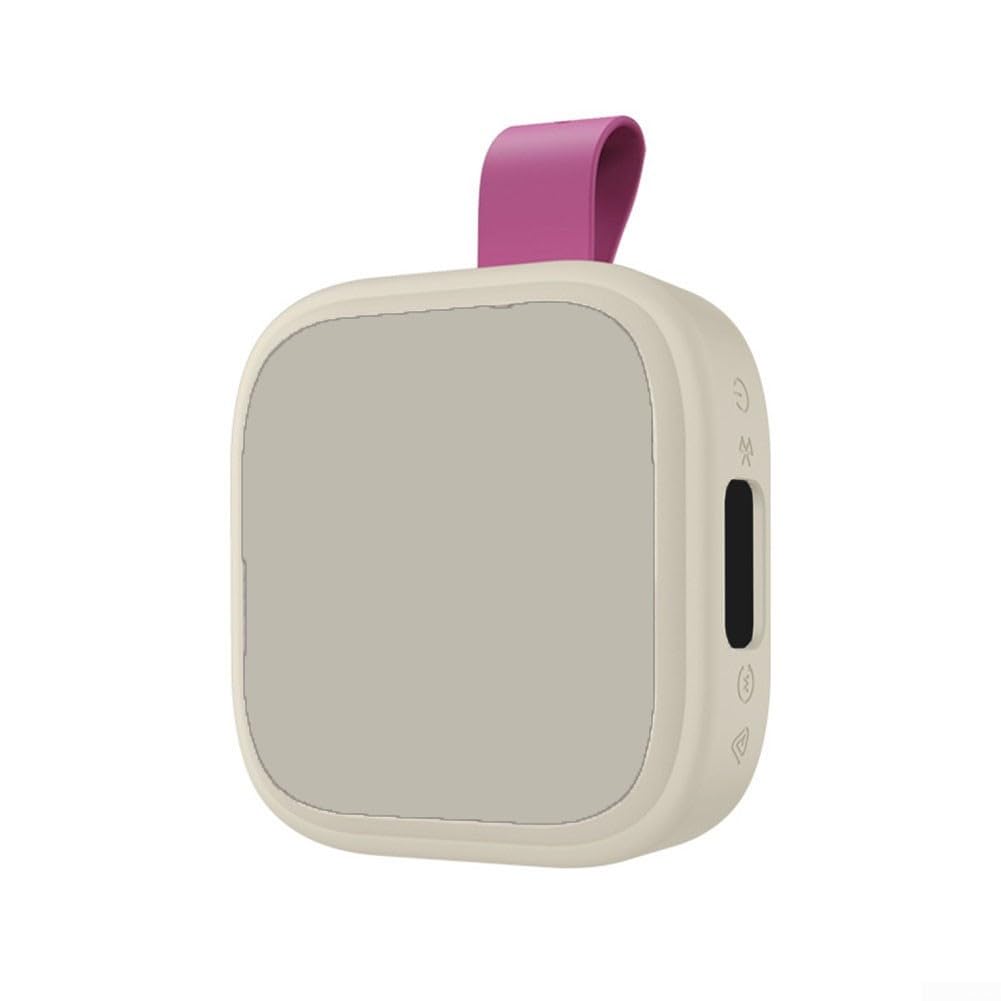 Silicone Case for Anker For Soundcore Boom Go 3i, Soft Flexible Protective Skin with Carabiner Clip, Scratch Resistant Cover for Travel and Outdoor, Black(Beige)