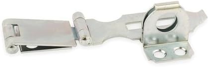 Double Hinge Safety Hasp, Steel, 3 in. L