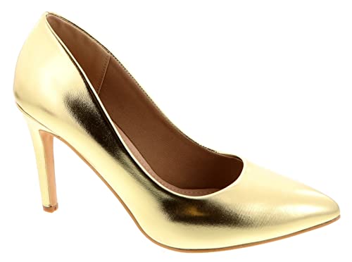 Women's Classic Pointed Toe Heel Dress Pumps Shoes