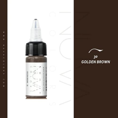Delineador Permanente Nuva Colors Golden Brown miniatura 3