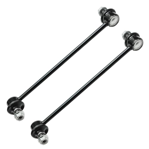 Image of Detroit Axle - 6pc Front Loaded Knuckles Kit for 2009-2019 Toyota Corolla 2009-2013 Matrix, 2 Steering Knuckles 2 Press Wheel Bearings 2 Sway Bar End Links 2010 2011 2012 Replacement