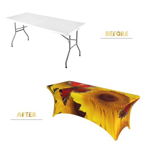 Nappe extensible pour buffet de jardin motif champêtre soleil