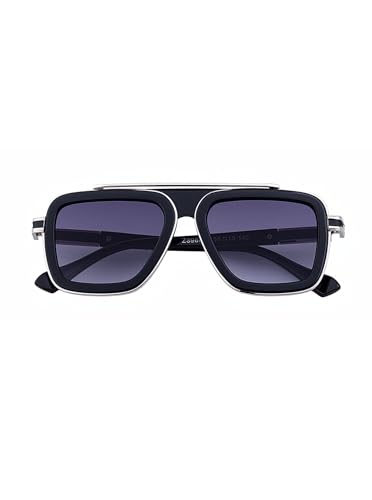 Image of Fashion Men Sunglasses Square Frame Shades for Men UV400 Protection Sunnies(98082)