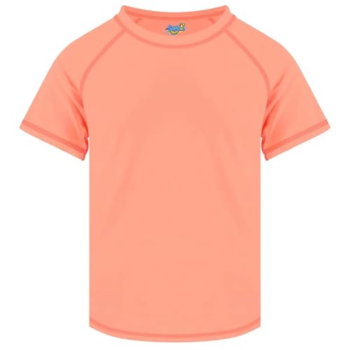 Image of Semois Boys Rash Guard Swim Shirt Short Sleeve Swimwear Toddler Kids Youth Rashguard Water Shirt UPF+ 50 Quick Dry Shirt