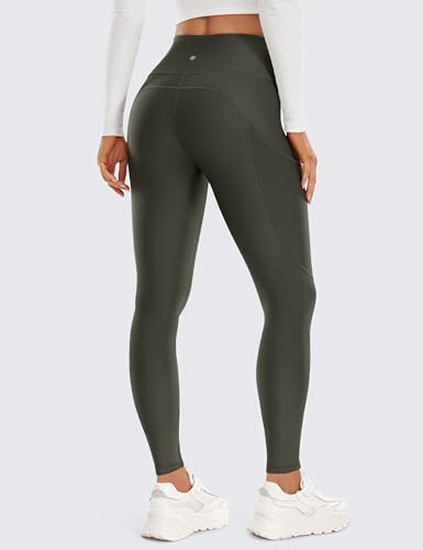 Image of CRZ YOGA Fleece Thermal Leggings Pockets 28''