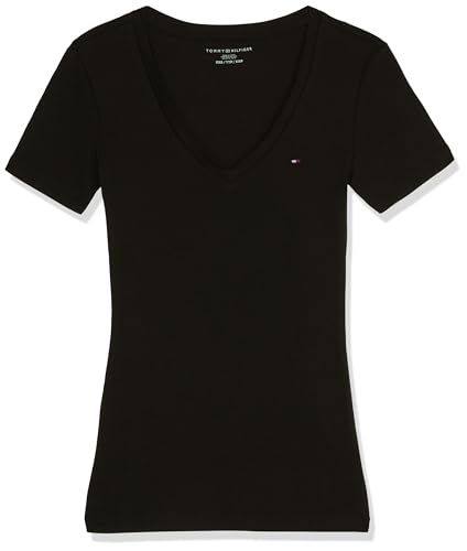 Tommy Hilfiger Women's W S/S VNK Fave CORE Plus T-Shirts, Dark Sable, XS