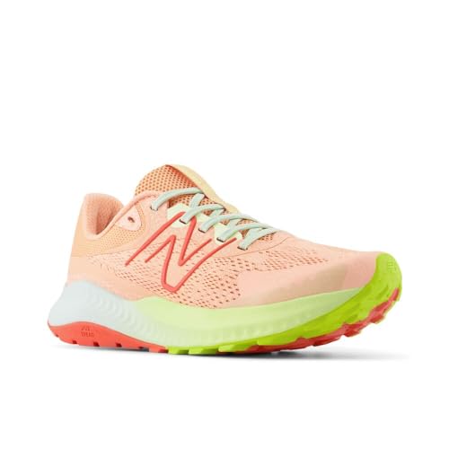 Image of New Balance Women's DynaSoft Nitrel V5 Trail Running Shoe, Guava Ice /Hazy Peach /Limelight, 12 XW