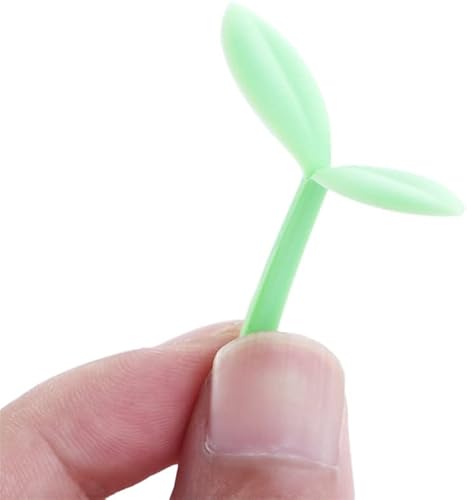 Miniatura 7 de Vctitil 9 marcapáginas de brotes de silicona con brotes de hierba, marcapáginas verdes, marcadores de libros, decoración de regalos para amantes de