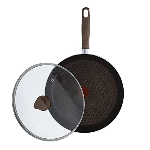 Imusa Usa 10" Nonstick Fry Pan With Thermal Signal Indicator And Glass Lid/Steam Vent #TOP2