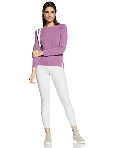 Image of Marks & Spencer Acrylic Women's Round Neck Sweater