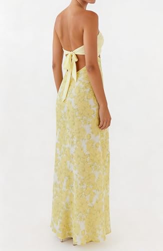 Image of Yiulangde Women Sexy Cut Out Maxi Dress Spaghetti Strap Backless Bodycon Dress Y2k Formal Hollow Out Sleeveless Long Dresses