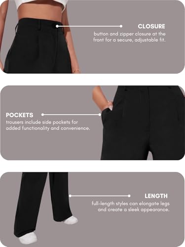 Leriya Fashion Cargo Trousers for Women – Korean Style Flared Pants with Pockets | High Waist Parachute Fit for Streetwear & College Look