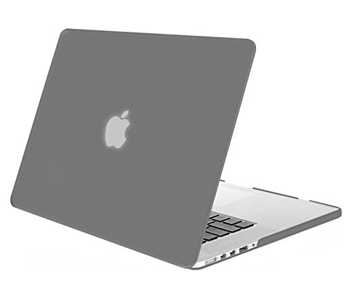 Mosiso Plastic Hard Case Cover Only for MacBook Pro Retina 15 Inch, Deep Gray