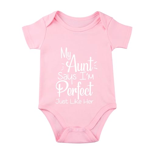 listery My Aunt Says IM Perfect Baby Bodysuit Aunties Bestie Baby Clothes I Love My Auntie Newborn Infant
