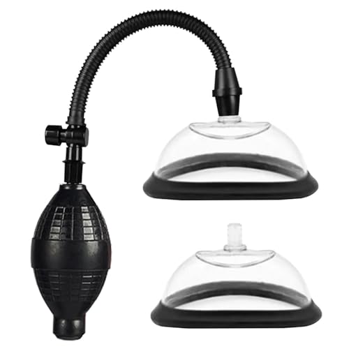 BDSMYEE Vagina Pumpe Muschipumpe erotisches Sexspielzeug für Frauen,Klitoris Vakuumpumpe Nippelsauger Brustwarzen mit 2 Starke Saugnäpfen,Sexspielzeug für Paare extrem sex (Schwarz)