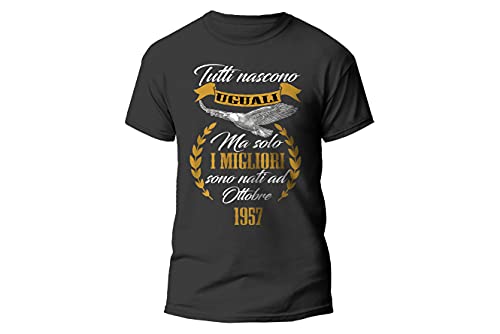 Maglietta Compleanno Uomo - Tutti Nascono Uguali