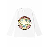 [GDGENMG] ロングTシャツ 妖怪ウォッチ Tシャツ メンズ 長袖 綿100% 丸首 ロングスリーブ 秋服 トップス インナーシャツ カットソー ゆったり 柔らかい カジュアル 部屋着 3XL