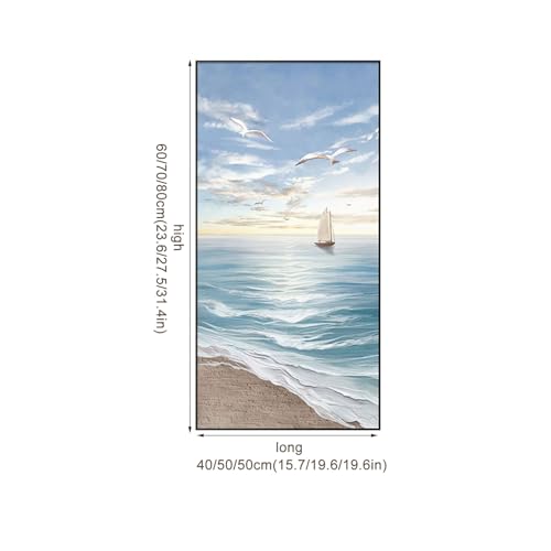 Modern Decorative Breaker Box Cover - Electric Meter Switch Art for Living Room & Home Office - Stylish Wall Decor (Blue, 40x60cm / 15.7x23.6in)