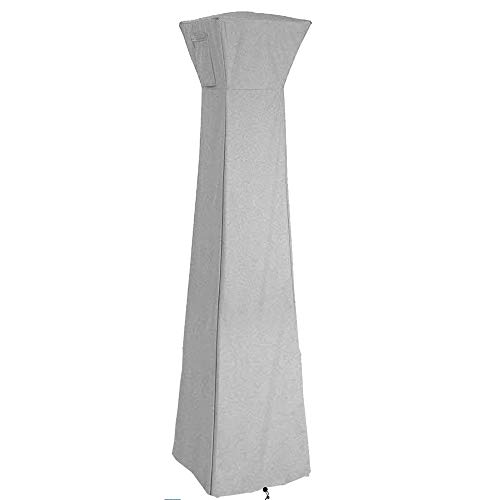 VKTY Outdoor Heater Cover, Patio Heater Cover Waterproof, Heater Cover Protectors, Oxford Fabric Dust Proof Pyramid Heater Cover, Heavy Duty Protection Heat Cover for Outside Pyramid Heater (Grey)