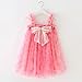 Toddler Girl Tulle Dress Summer Ruffle Sleeveless Baby Girl Fashion Casual Dresses Kids Sundress Baby Party Dress (Hot Pink, 4-5 Years)