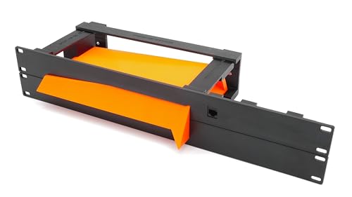 thingsINrack Rack-Halterung für Starlink G2 Router 48,3 cm (19 Zoll) 2U – Halterung für den Ethernet-Adapter und RJ45-Keystone im Lieferumfang enthalten – Spritzgegossene Frontplatte
