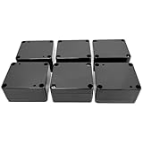 Project Box, 6 Pcs Electrical Junction Box, IP65 Waterproof Electrical Project Case, ABS Plastic Dustproof Outdoor Electrical Boxes, Electronic Junction Box Power Enclosure, 2.5x2.3x1.4 inch