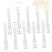 Healeved 10pcs Mask Rope Buckle Ear Strap Extender for Comfortable Use Lightweight Eco-Friendly Material for Men and Women White