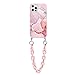 ZhouFan Coque pour Samsung Galaxy S20 Plus 6.7'' avec Bracelet, Antichoc Mat Silicone Motif Hand Lanyard Dragonne Protection Case, TPU Souple Chaîne Poignet Smartphones pour Femmes, Marbre2
