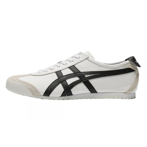 Generic Men’s PU Upper Striped Casual Lace Up Sneakers White - Image 5