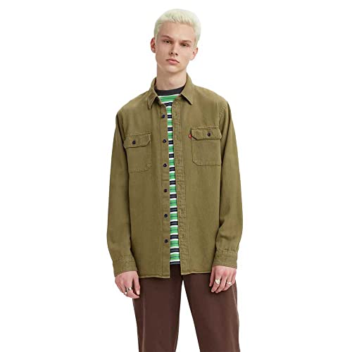 Levi's Jackson Worker Camisa Hombre Green Garment Dye (Verde) S  